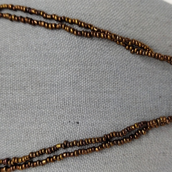 Art Glass Pendant and Beaded Necklace - Picture 3 of 9